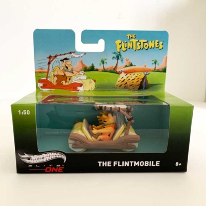 The Flintstones Hot Wheels Elite One The Flintmobile 1:50 Scale front - Happy Clam Gifts