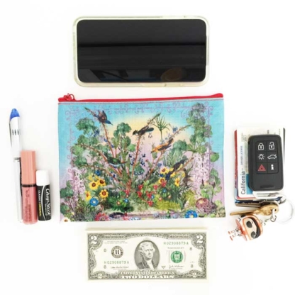 Coelacanth Recyclable Travel Bag Flower Garden In Scale