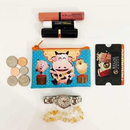Coelacanth Recyclable Coin Purse Happy Farm Shown In Scale