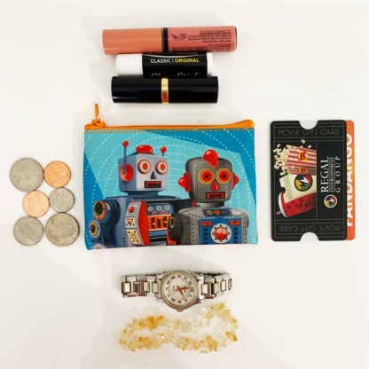 Coelacanth Recyclable Coin Purse Robot Team Shown In Scale
