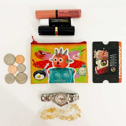 Coelacanth Recyclable Coin Purse Super Mom Shown In Scale