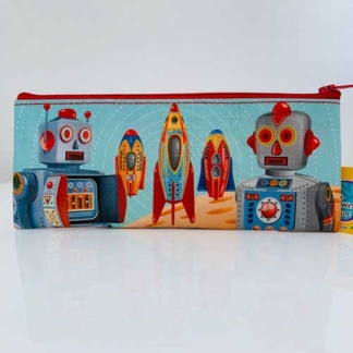 Coelacanth Recyclable Pencil Bag Robot Team Front Side
