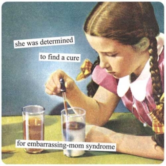 Anne Taintor Magnet She Was Determined To Find A Cure For Embarrassing-Mom Syndrome
