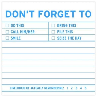 Knock Knock Sticky Notes Don't Forget To