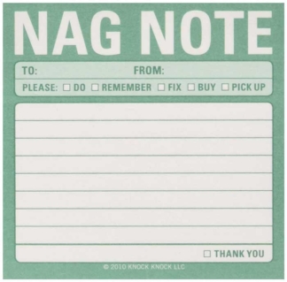 Knock Knock Sticky Notes Nag Note