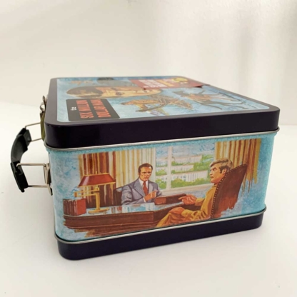 Bif Bang Pow Six Million Dollar Man Retro Tin Tote Gift Set Convention Exclusive left side - Happy Clam Gifts