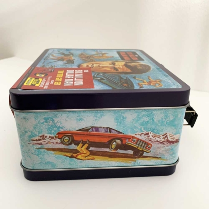 Bif Bang Pow Six Million Dollar Man Retro Tin Tote Gift Set Convention Exclusive right side - Happy Clam Gifts