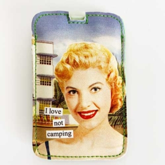 Anne Taintor Luggage Tag I Love Not Camping