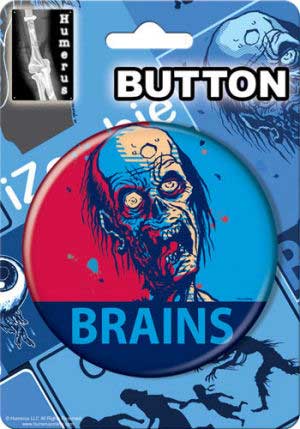Ata-Boy Button Large 3" Pinback Humerus Brains Campaign