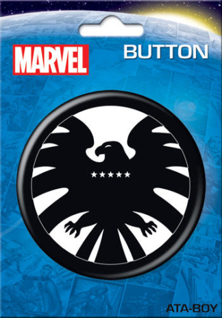 Ata-Boy Button Large 3" Pinback Marvel SHIELD Logo