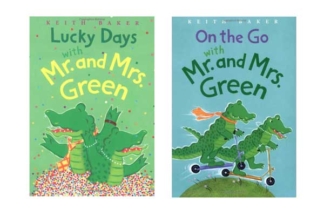 Children's Book Set Lucky Days & On The Go With Mr. And Mrs. Green By Keith Baker