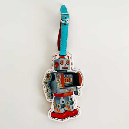 Coelacanth Luggage Tag Robot Front