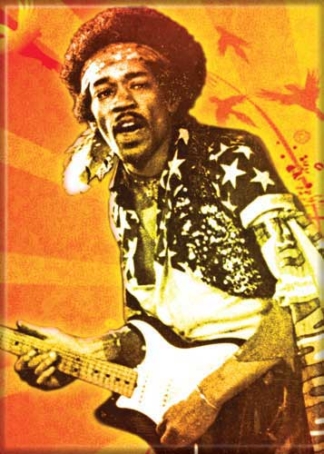 Ata-Boy Magnet Jimi Hendrix Firebirds