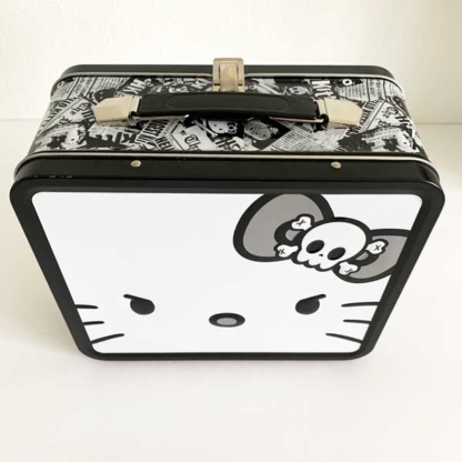 Loungefly Collectible Metal Lunch Box Hello Kitty Angry Face back - Happy Clam Gifts