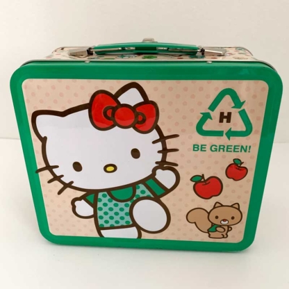 Loungefly Lunchbox Hello Kitty Be Green back - Happy Clam Gifts