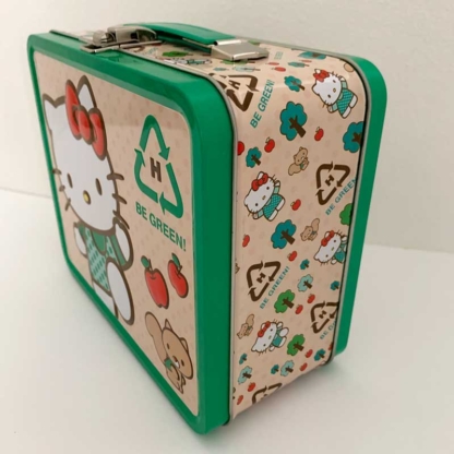 Loungefly Lunchbox Hello Kitty Be Green right side - Happy Clam Gifts