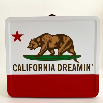 Aquarius California Dreamin' Collectible Tin Tote front - Happy Clam Gifts