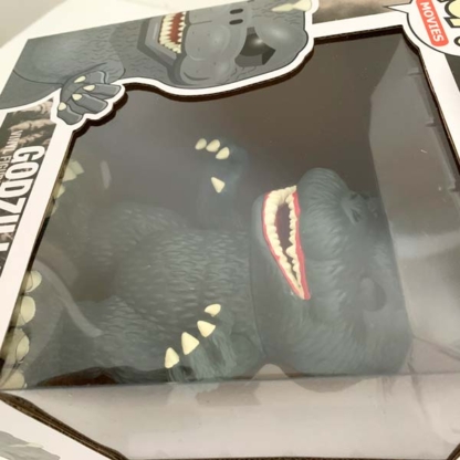 Godzilla 6" Super Sized Funko Pop closeup at Happy Clam Gifts