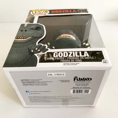 Godzilla 6" Super Sized Funko Pop box bottom at Happy Clam Gifts