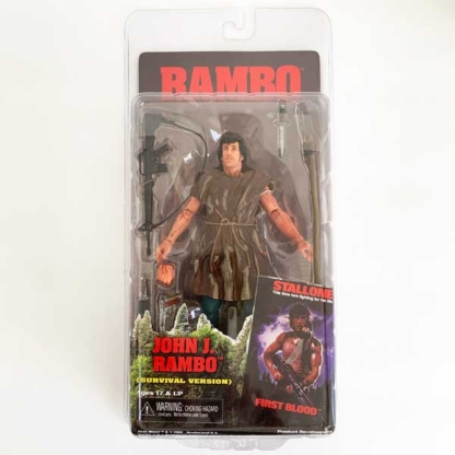 NECA Rambo First Blood John J. Rambo Survival Version front - Happy Clam Gifts