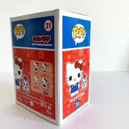 Hello Kitty 45th Anniversary 8-Bit and Buddy Heart Chase Funko Pop back side - Happy Clam Gifts