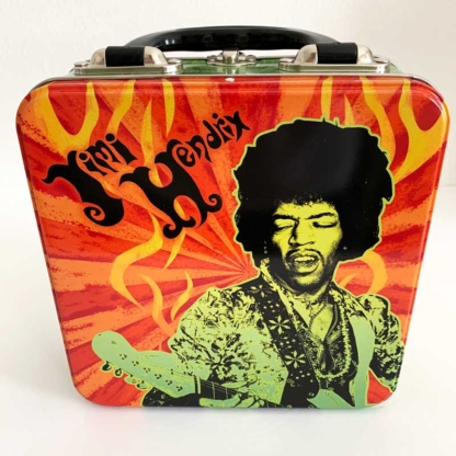 Jimi Hendrix Are You Experienced Vandor Tin Tote back - Happy Clam Gifts