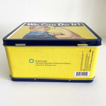 Aquarius Smithsonian Collectible Lunchbox We Can Do It bottom - Happy Clam Gifts