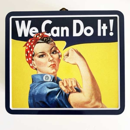 Aquarius Smithsonian National Museum of American History Collectible Lunchbox We Can Do It front - Happy Clam Gifts