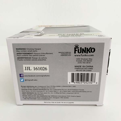 Funko Pop Bender Futurama box bottom at Happy Clam Gifts