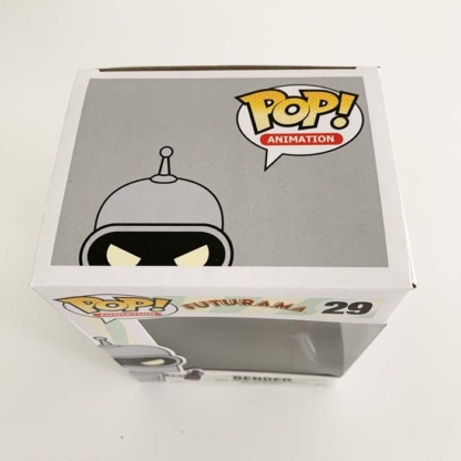 Funko Pop Bender Futurama box top at Happy Clam Gifts