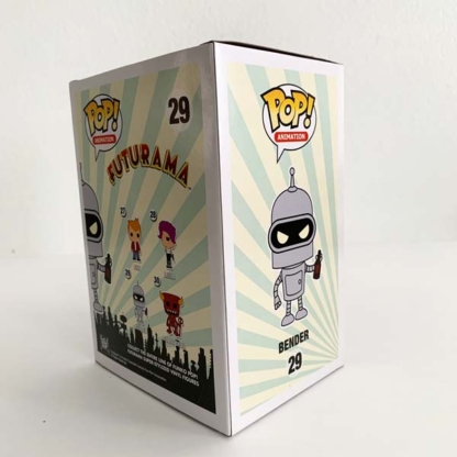 Bender Futurama Funko Pop box side at Happy Clam Gifts