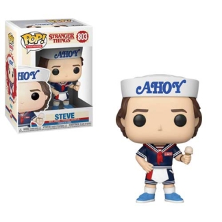 Steve With Hat and Ice Cream Stranger Things Funko Pop Television Vinyl Figure
