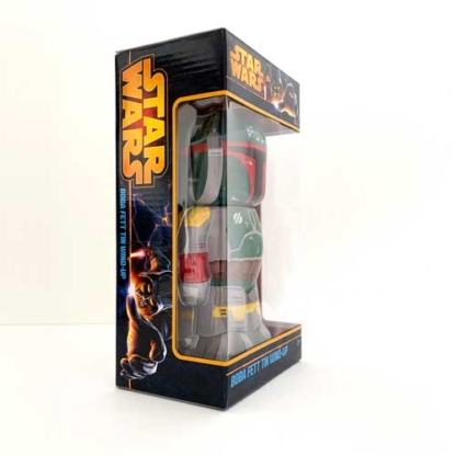 Boba Fett Star Wars Schylling Wind-Up Tin Figure (box side)