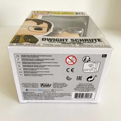 Dwight Schrute The Office Funko Pop bottom - Happy Clam Gifts