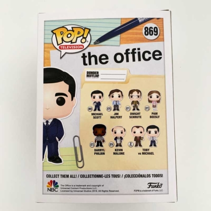 Michael Scott The Office Funko Pop back - Happy Clam Gifts