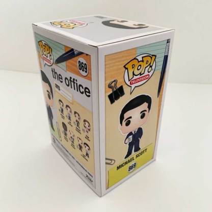 Michael Scott The Office Funko Pop back right - Happy Clam Gifts