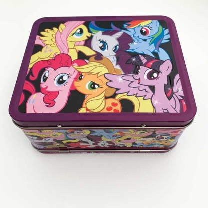 Loungefly Collectible Metal Lunch Box My Little Pony 6 Ponies back - Happy Clam Gifts