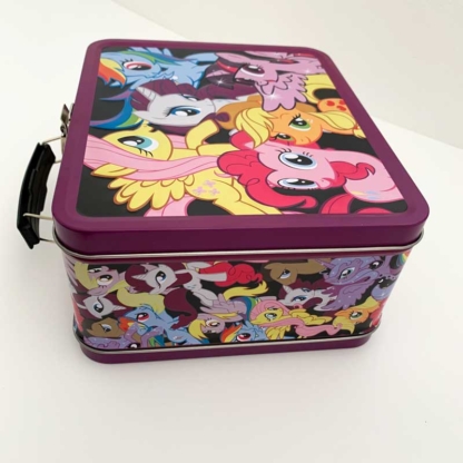 Loungefly Collectible Metal Lunch Box My Little Pony 6 Ponies left side - Happy Clam Gifts