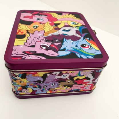 Loungefly Collectible Metal Lunch Box My Little Pony 6 Ponies right side - Happy Clam Gifts