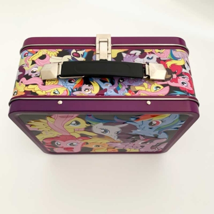 Loungefly Collectible Metal Lunch Box My Little Pony 6 Ponies left top back - Happy Clam Gifts