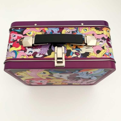 Loungefly Collectible Metal Lunch Box My Little Pony 6 Ponies left top front - Happy Clam Gifts