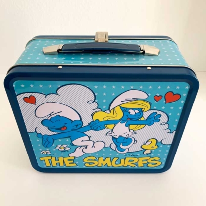 Loungefly Collectible Metal Lunch Box The Smurfs Couple back - Happy Clam Gifts