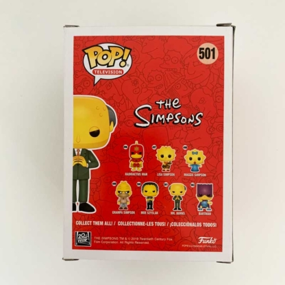 The Simpsons Mr. Burns Funko Pop back - Happy Clam Gifts
