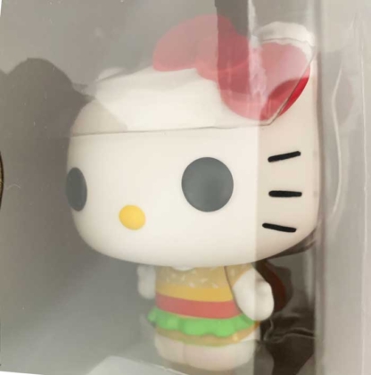 Hello Kitty Kawaii Burger Shop Funko Pop closeup - Happy Clam Gifts