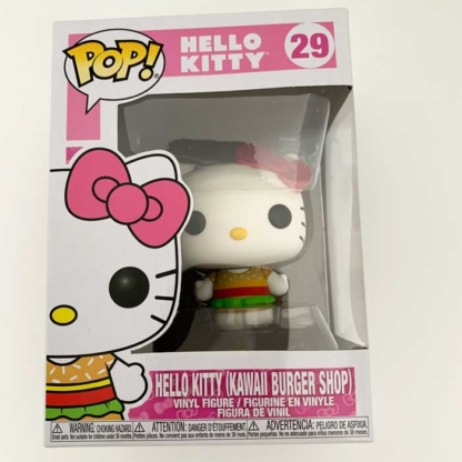 Hello Kitty Kawaii Burger Shop Funko Pop front - Happy Clam Gifts