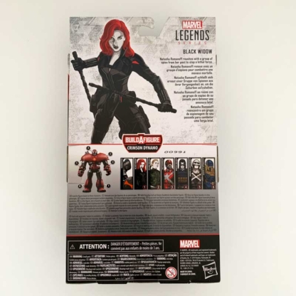 Black Widow Marvel Legends back - Happy Clam Gifts