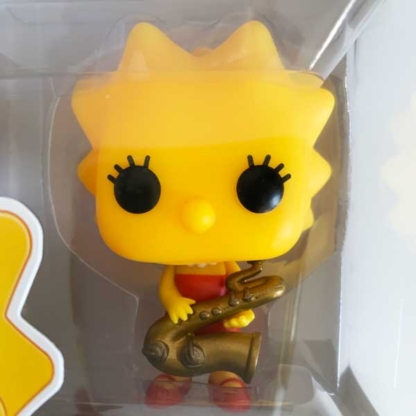 Lisa Simpson The Simpsons Funko Pop closeup - Happy Clam Gifts