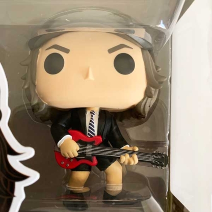 Angus Young ACDC Funko Pop closeup - Happy Clam Gifts