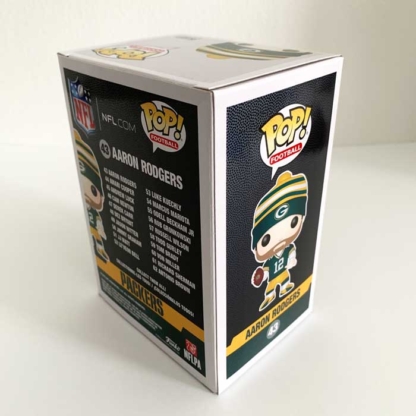Aaron Rodgers NFL Packers Funko Pop back side - Happy Clam Gifts