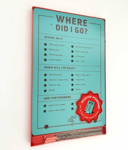 Knock Knock Where Did I Go? Pegboard packaged - Happy Clam Gifts